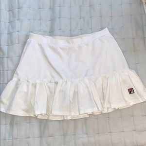 FILA white tennis skirt